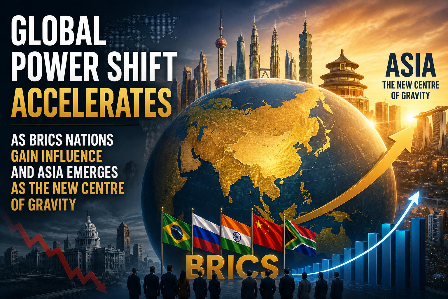 Global Power Shift Accelerates as BRICS Nations Gain Influence and Asia Emerges as the New Centre of Gravity