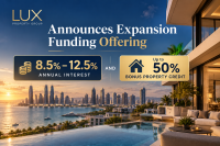 LUX Property Group Announces Expansion Funding Offering 8.5%–12.5% Annual Interest and Up to 50% Bonus Property Credit